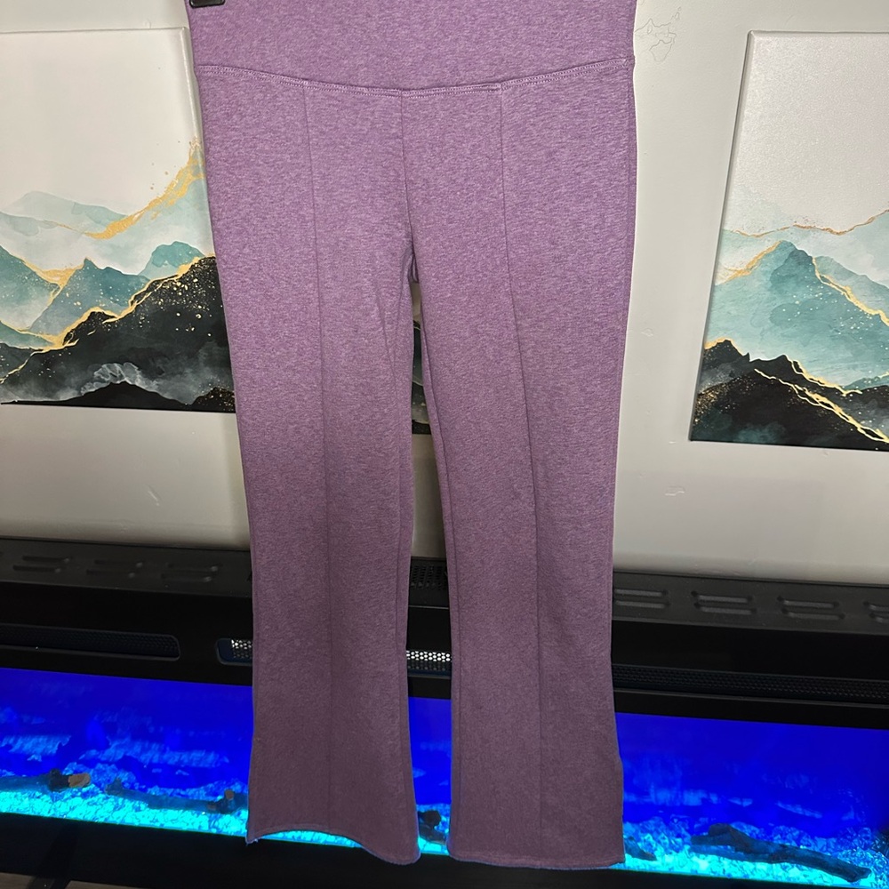 Super soft Lavender a Boot Cut fleece lined yoga Women's Pants